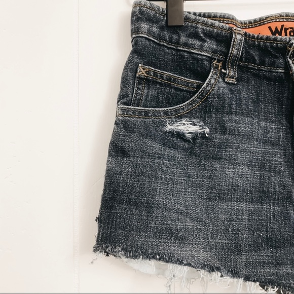 Wrangler Distressed Denim Shorts - Picture 2 of 5